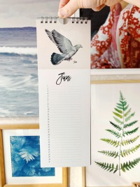 Geburtstagskalender Vögel, Wandkalender, Kunstkalender 2