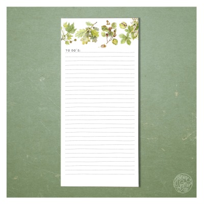 Notizblock Blätter DINlang, - 50 Blatt, Naturpapier creme