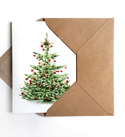 Weihnachtskarte Tannenbaum - inkl Umschlag