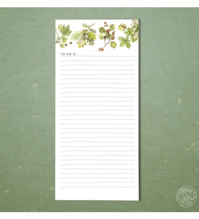 Notizblock Blätter DINlang - 50 Blatt Naturpapier creme