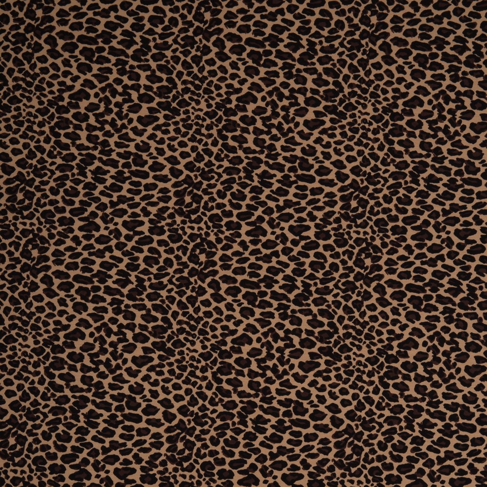 Jersey Leopard Leomuster Tiermuster Leoprint beige braun 2