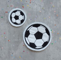 Applikation Bügelbild Aufnäher Fußball Fussball verschiedene Größen Schultüte