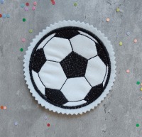 Applikation Bügelbild Aufnäher Fußball Fussball verschiedene Größen Schultüte 4