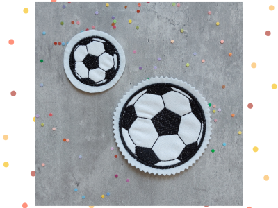 Applikation Bügelbild Aufnäher Fußball Fussball verschiedene Größen Schultüte - Perfekt für