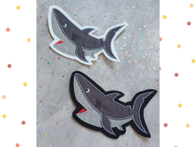 XL- Applikation Hai Fisch Schultüte Schulkind Einschulung maritim - Perfekt für Deine nächstes
