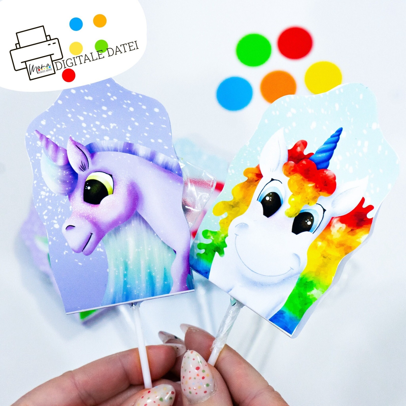 Einhorn Lolli Verpackungen