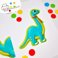 14 Dinosaurier Kuchen Dekorationen - Dinos, Eier, Zahlen 5