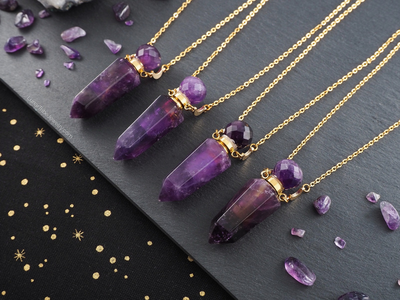 Amethyst Phiolen Kette