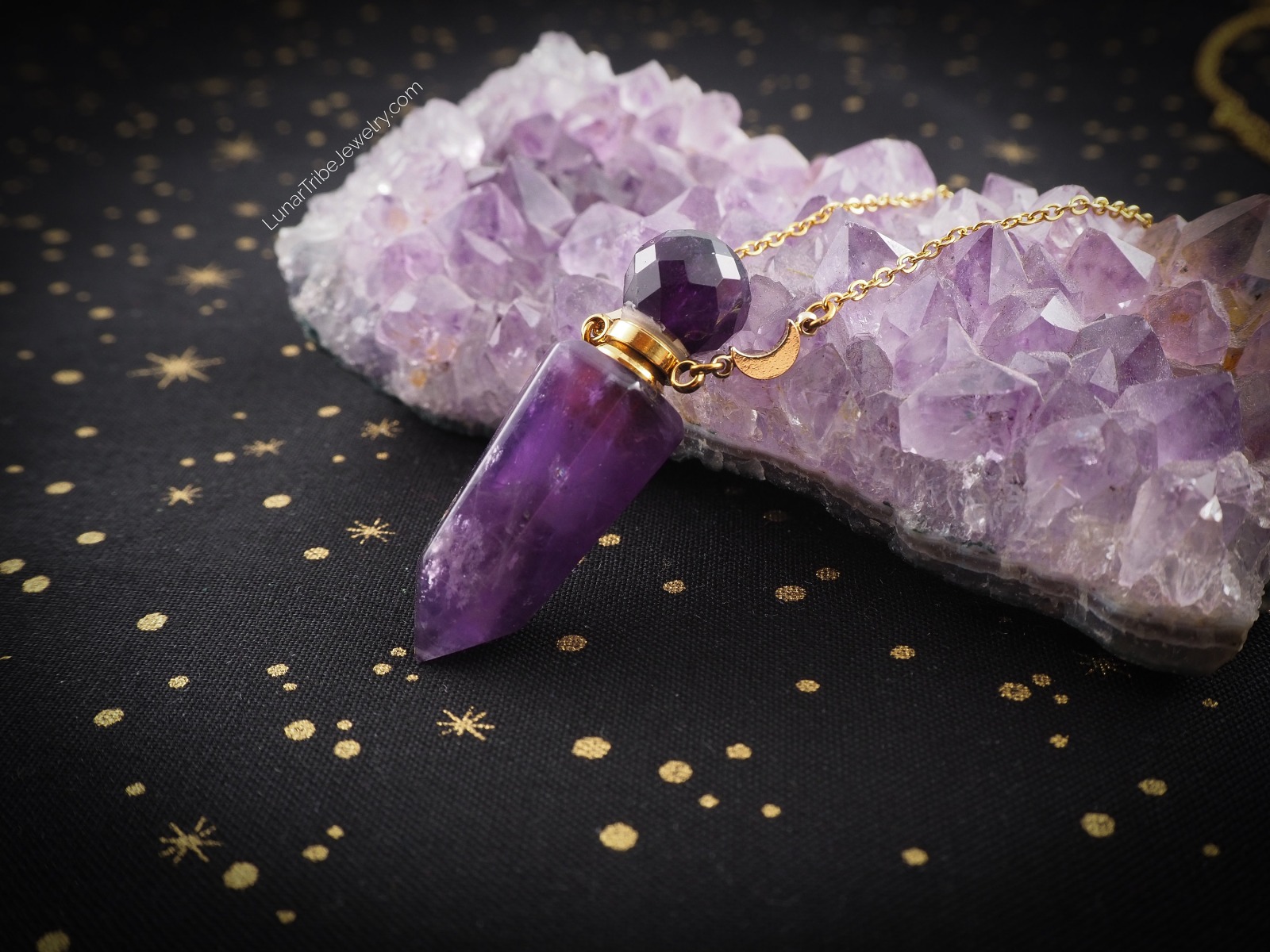 Amethyst Phiolen Kette 7