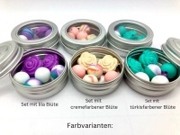 Maschenstopper Set mit Dose zum Stricken, Nadelschoner mit bunten Mustern, verschiedene