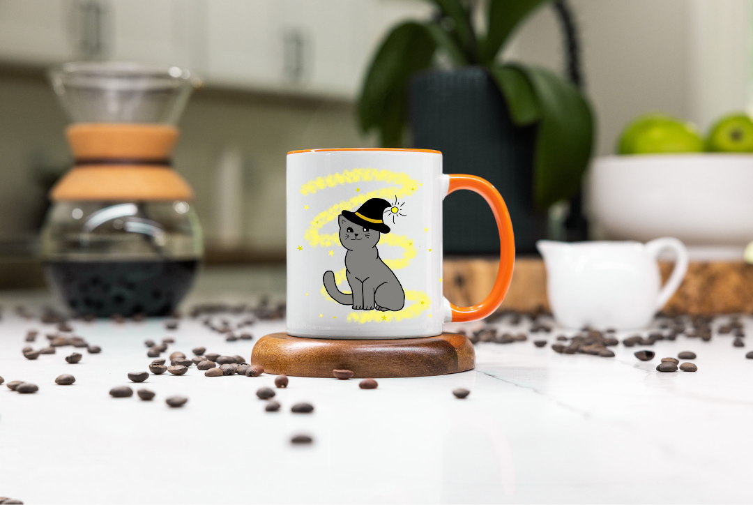 bedruckte Tasse Katze