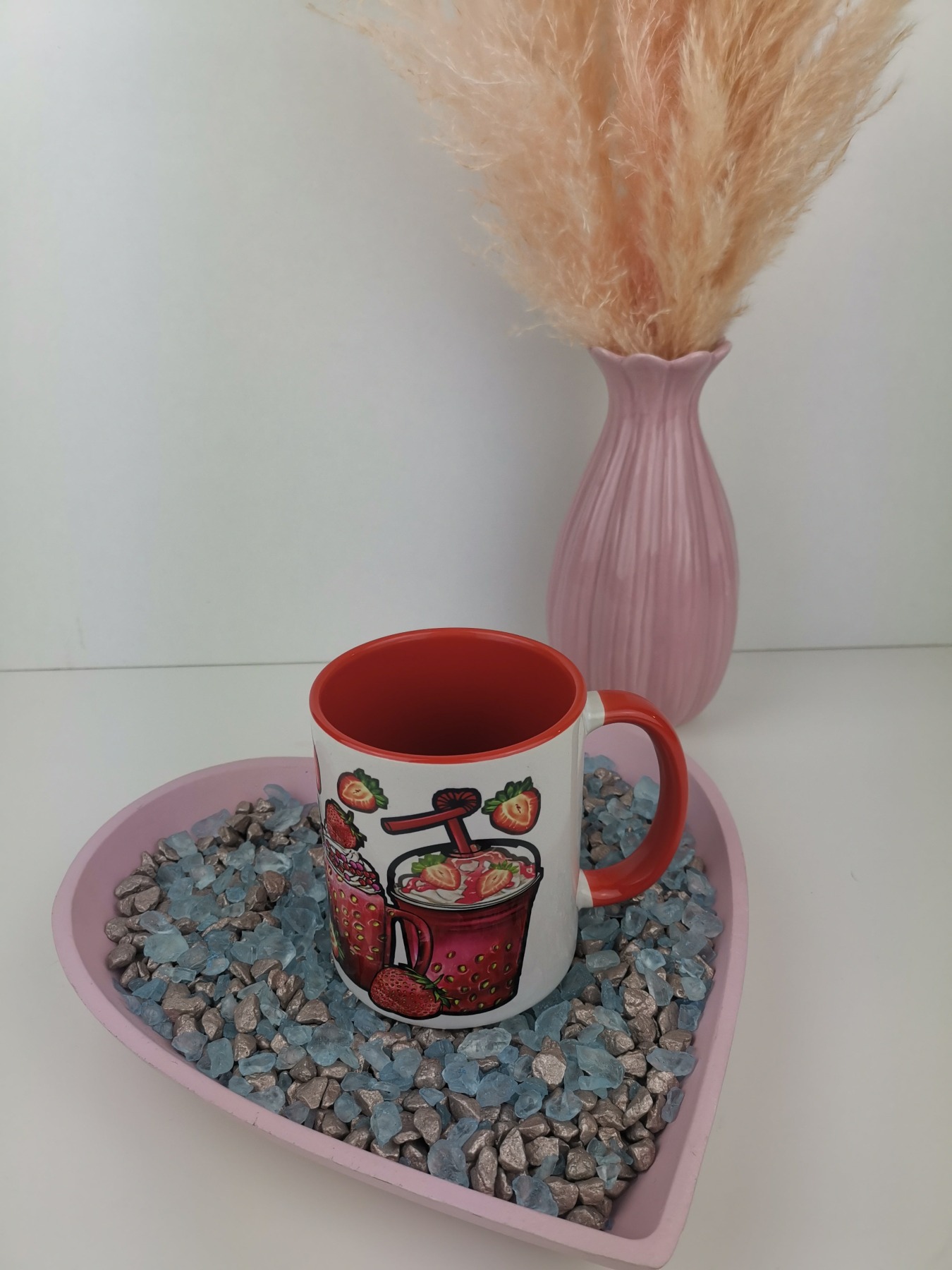 bedruckte Tasse / Erdbeere 3