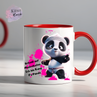 lustiger Spruch Tasse Pandabärin Scheiß auf Muskelkater, ich bin Kung Fu Panda 9