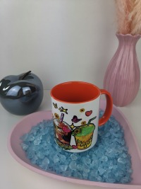 bedruckte Tasse / Sonnenblume 3