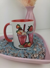 bedruckte Tasse / Erdbeere 4