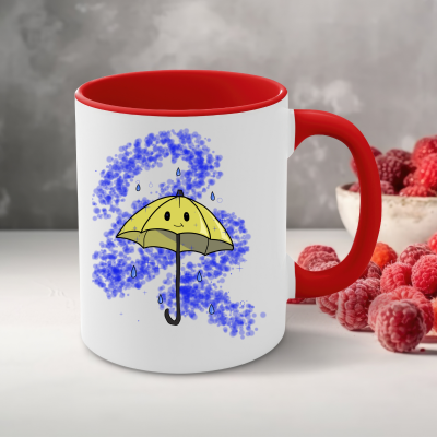 bedruckte Tasse Regenschirm