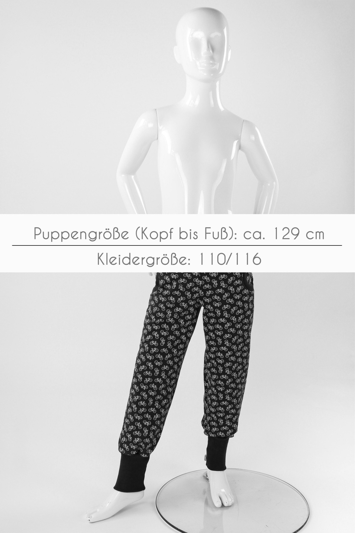 Tobehose für Kinder jeansblau mit Füchsen 10