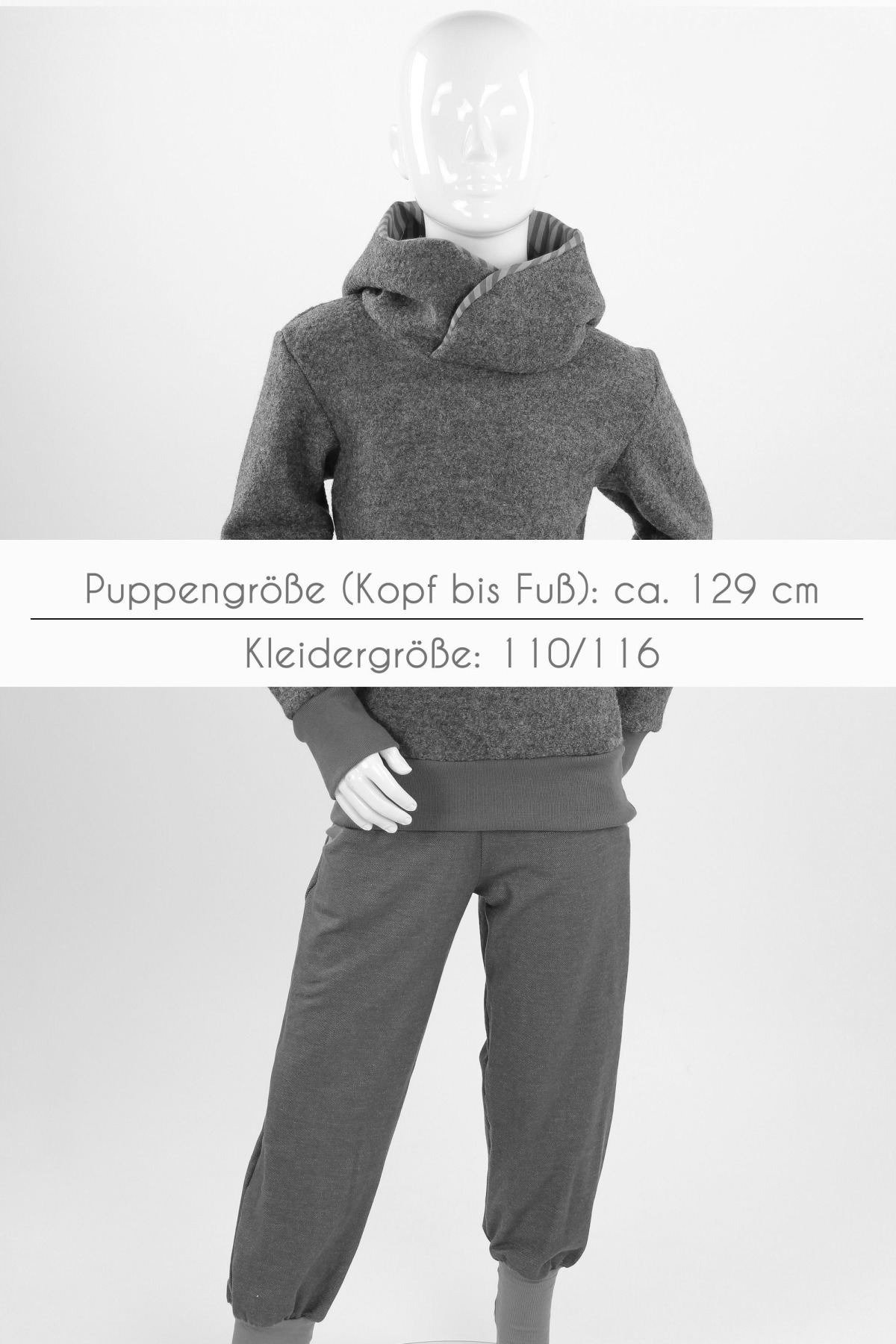 Kinder-Fleecepulli beige mit Bären 9