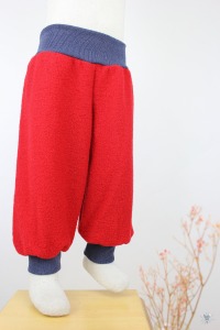 Wollhose für Kinder rot 2