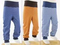 Leggings für Kinder Streifen dunkelblau-blau orange-gelb blau-hellblau VERSCHIEDENE FARBEN