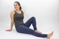 Leggings marine meliert 4