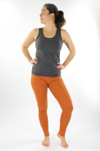 Leggings gepunktet petrol marine blau orange MEHRERE FARBEN 9