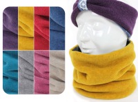 Fleece-Loopschal zum Wenden mit Jerseyfütterung MEHRERE FARBEN