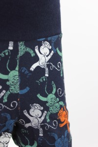 Leggings für Kinder dunkelblau mit Affen 5