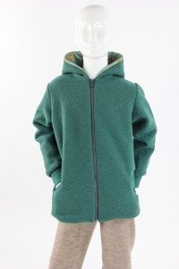 Wolljacke für Kinder mintgrün mit Bären 3