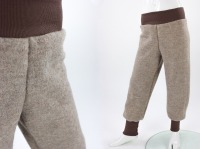 Wollhose für Kinder beige