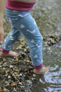 Leggings für Kinder mit Tauben BIO-STOFFE 9