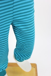 Leggings für Kinder petrole Streifen 4