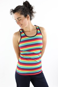 Racerback Top mit Regenbogenstreifen 4