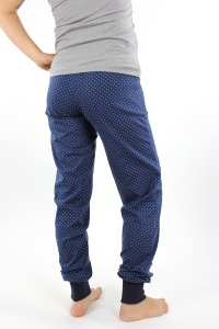 Jogginghose marineblau mit Punkten 8