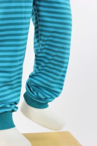 Leggings für Kinder petrole Streifen 6