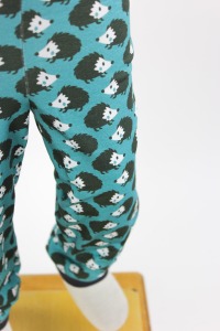 Leggings für Kinder petrol mit Igeln 4