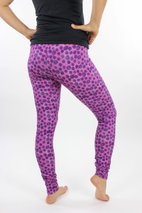 Leggings pink mit lila Punkten 6