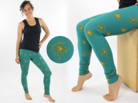 Leggings petrol mit Pusteblumenfeuerwerk