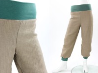 Musselinhose für Kinder beige