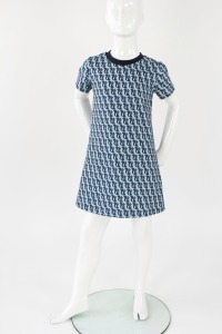 Shirtkleid für Kinder blau mit Eichhörnchen 3