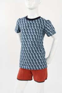 SALE T-Shirt für Kinder blau mit Eichhörnchen 110/116 6