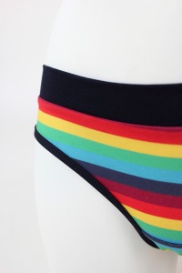 Damen-Unterhose mit Regenbogenstreifen 5