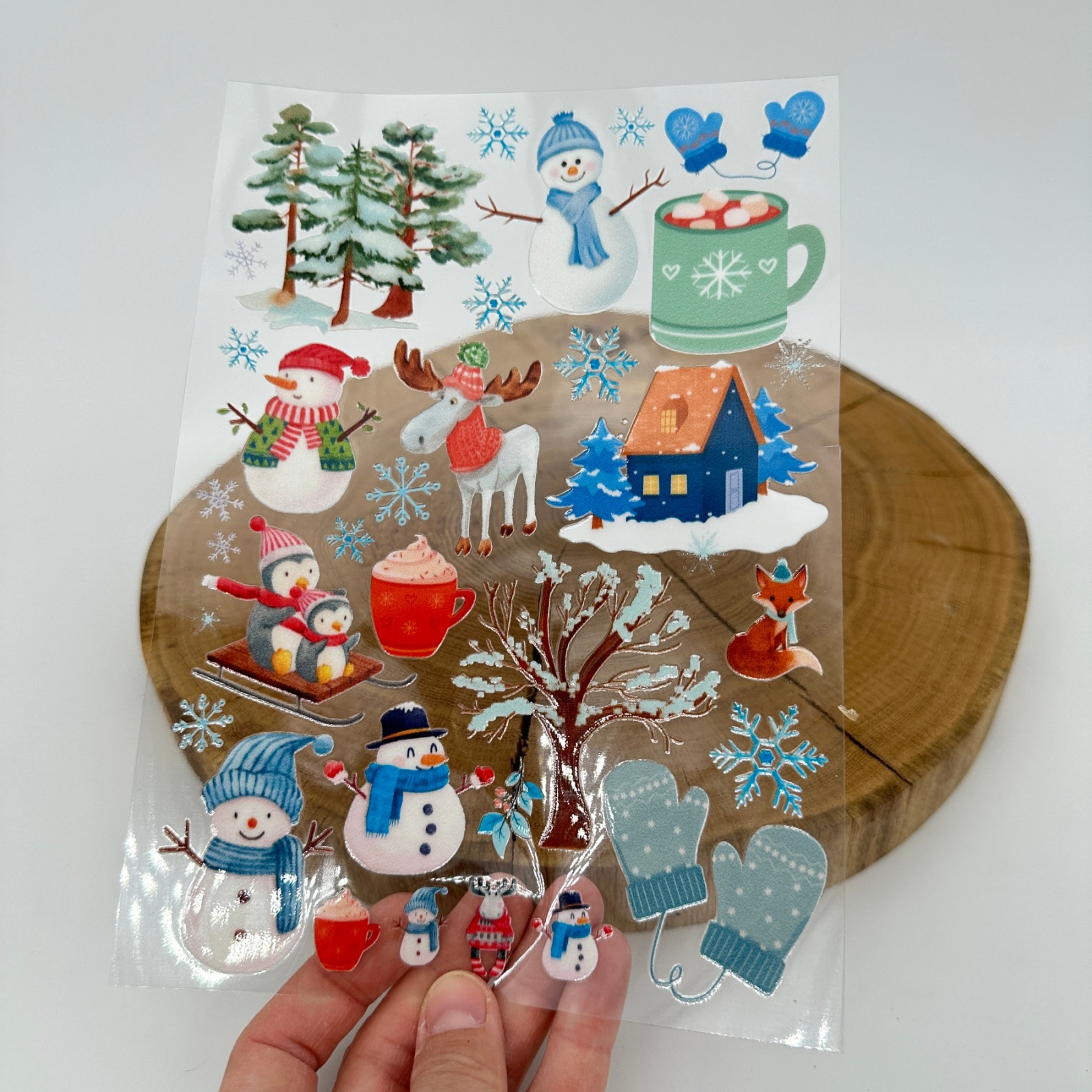 Rub-On Sticker A5 Bogen Winter Edition 3