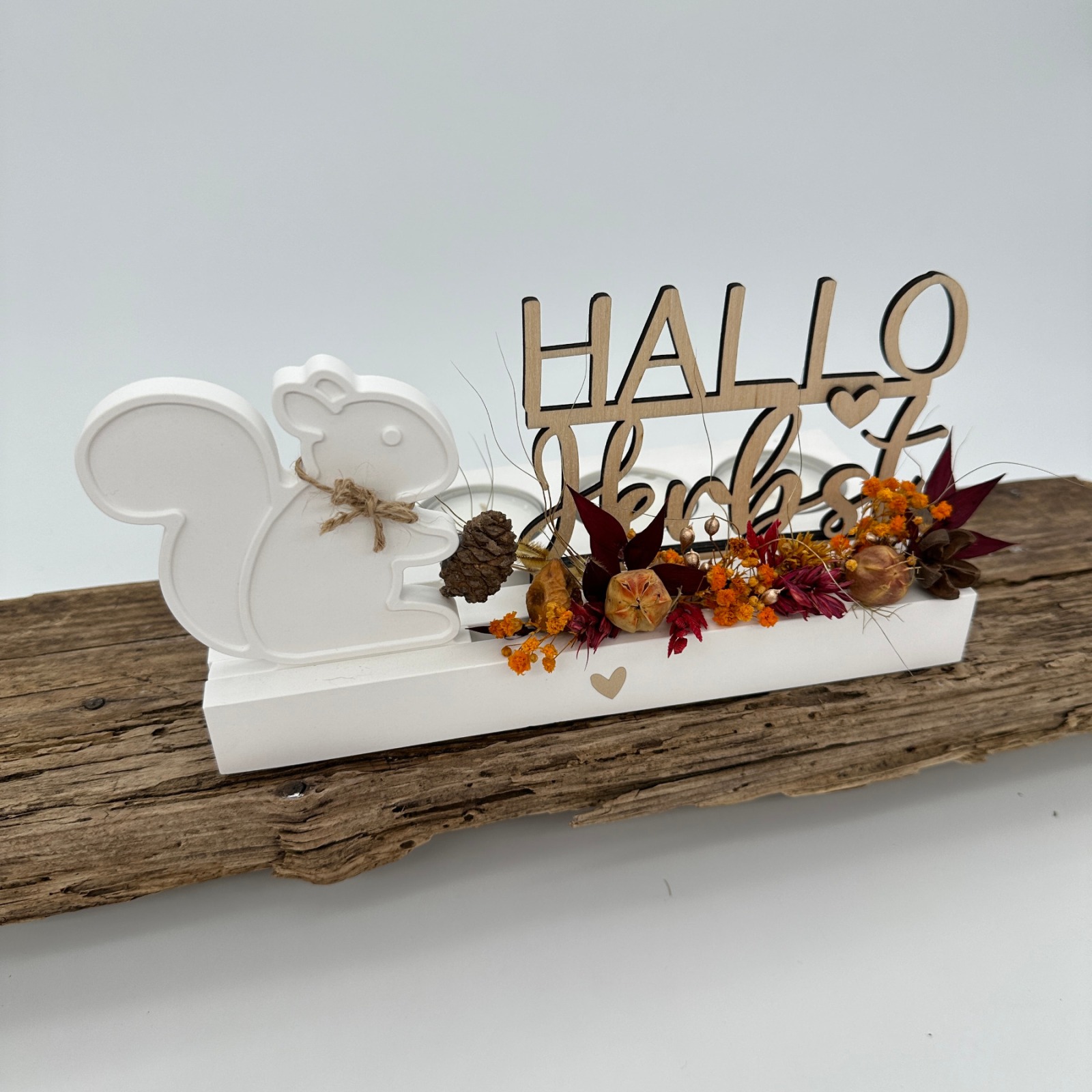 Hallo Herbst Einschieber | Laser- und Plotterdatei in PNG, SVG und DXF | Tommys Molds Design für