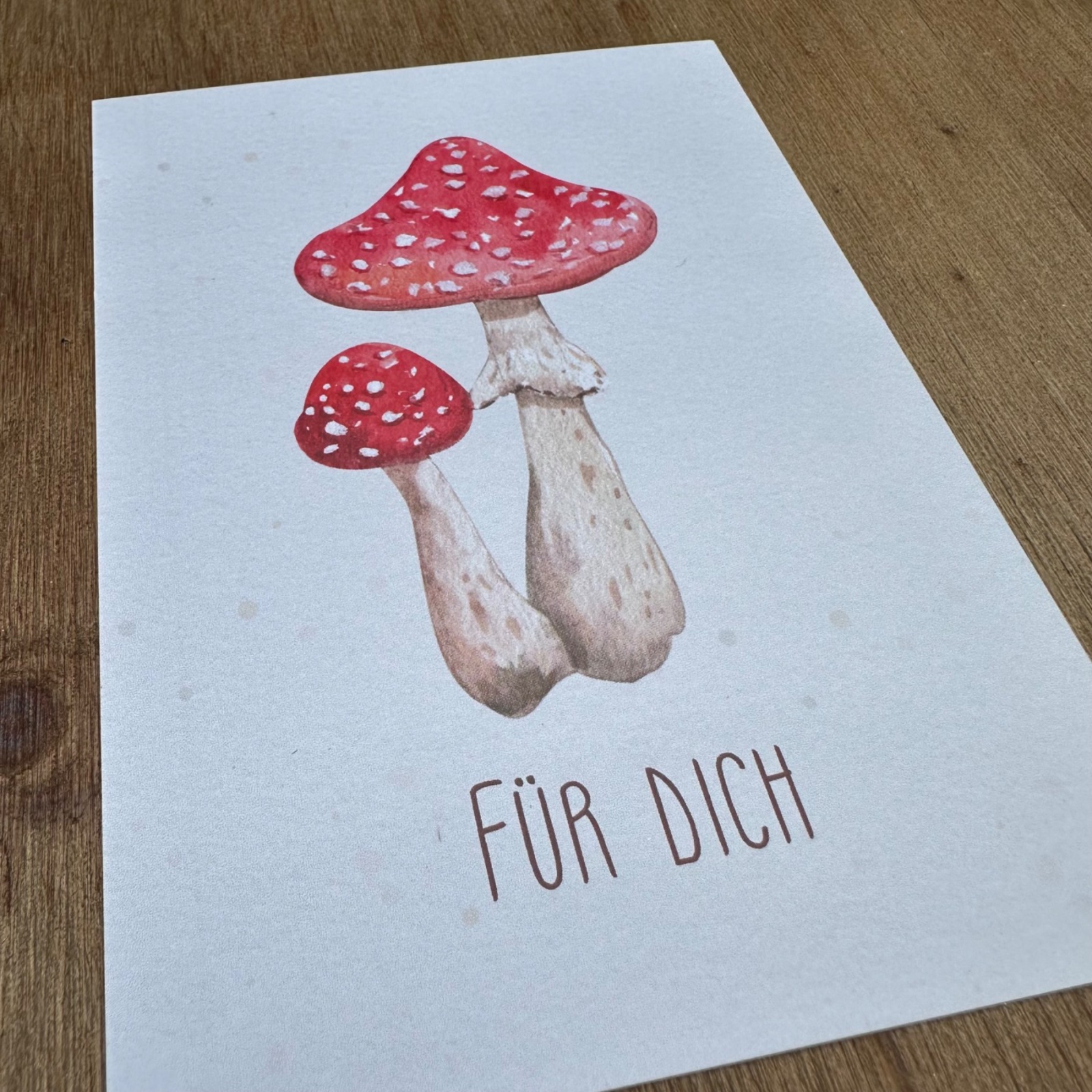 Postkarte - FÜR DICH - Pilz 4