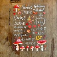 Rub-On Sticker A5 Bogen Herbst Edition 2 3