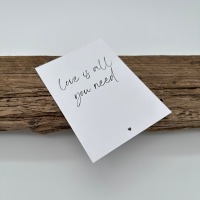 Postkarte - love is all you need 4