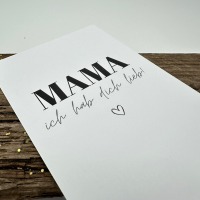 Postkarte - Mama - Ich hab dich lieb 5