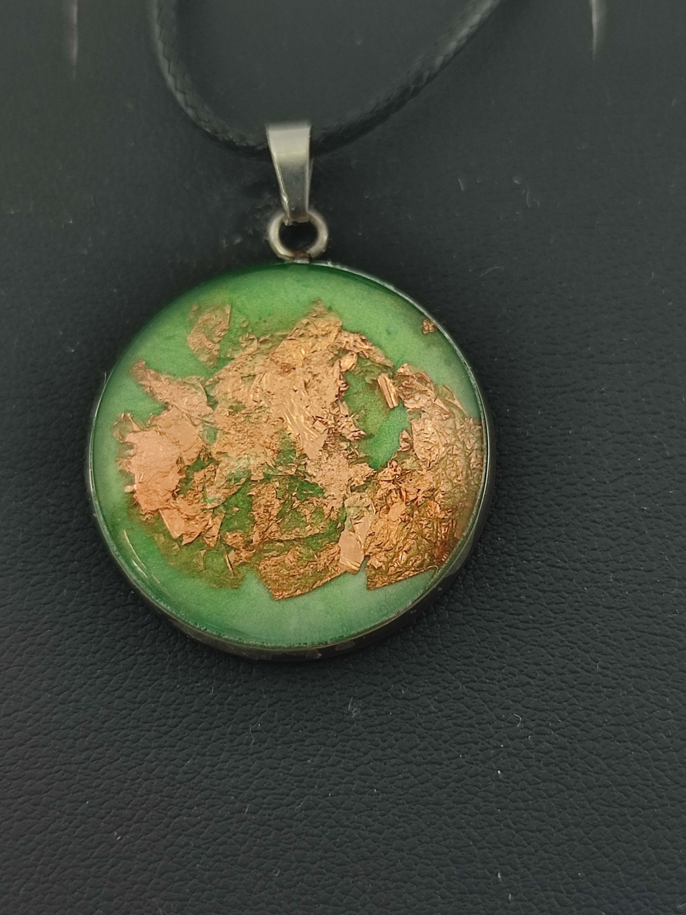 Cabochon Kette green light 4