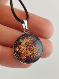 Cabochon Kette Lila Planet 6